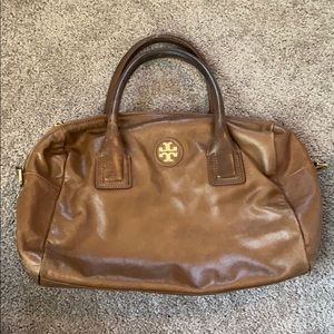 Tory Burch Brown Leather Satchel